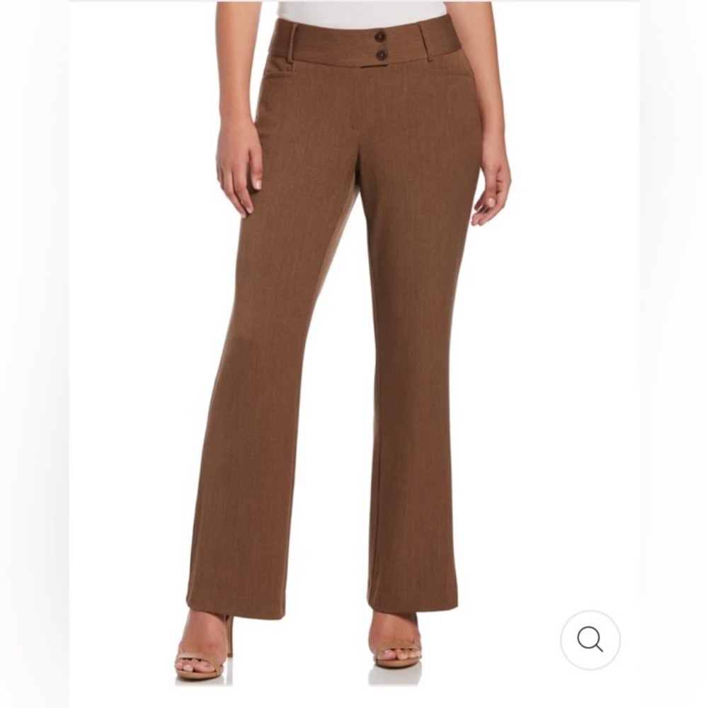 Vintage Trouser Flared Wide Leg Dress Pants Brown SZ 16 - LIKE NEW!